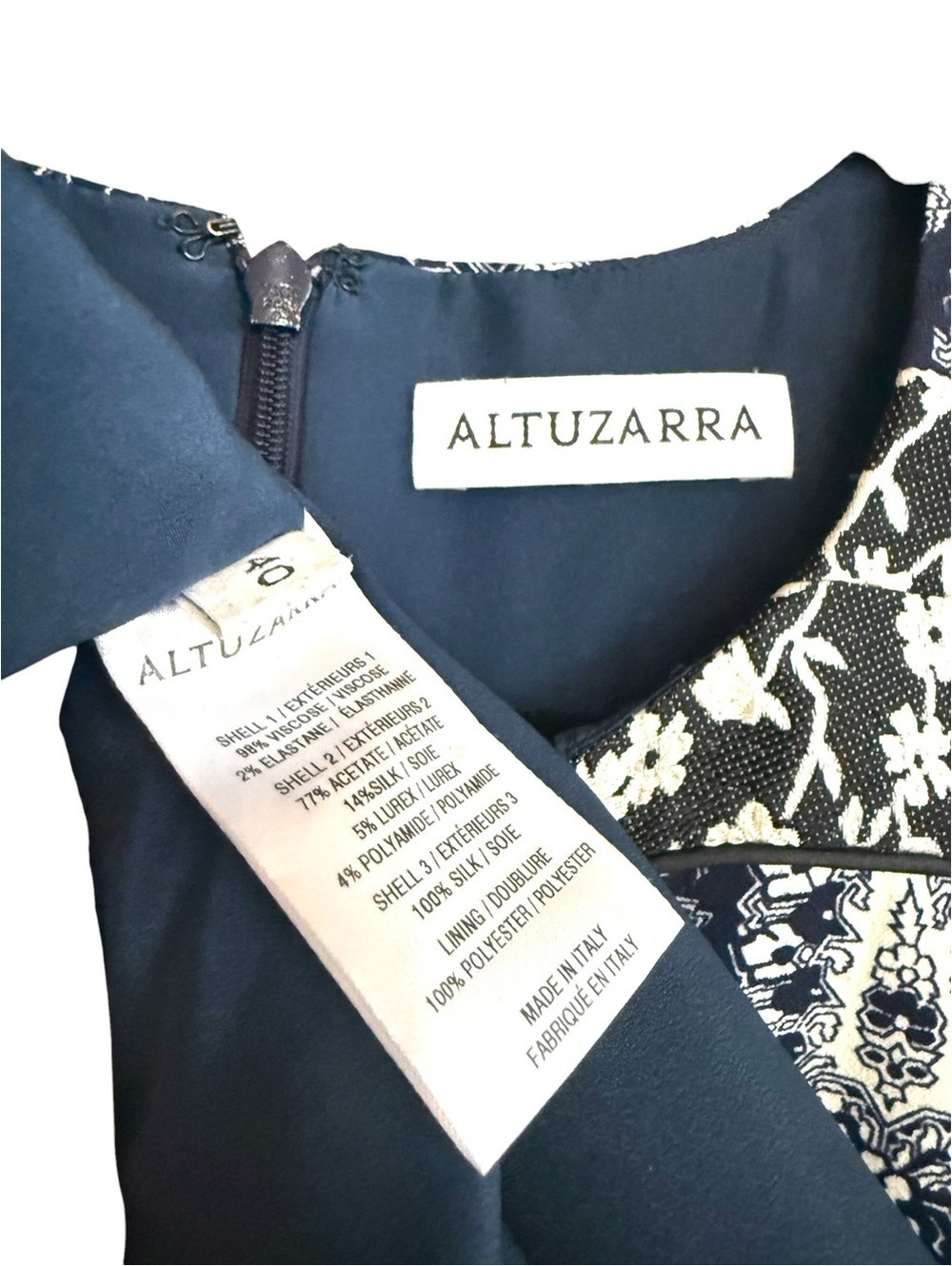 Altuzarra FW16 Runway Look 10 Paisley Floral Midi Silk Viscose Blend Dress 40 - Picture 3 of 9